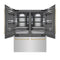 Autograph Edition 60 In. 32.2 Cu. Ft. French Door Built-in Bottom Freezer Refrigerator With Water Dispenser And Ice Maker In Stainless Steel With Graphite Gray Interior And Champagne Bronze Accents