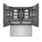 Autograph Edition 60 In. 32.2 Cu. Ft. French Door Built-in Bottom Freezer Refrigerator With Water Dispenser And Ice Maker In Stainless Steel With Graphite Gray Interior And Champagne Bronze Accents