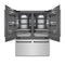 Autograph Edition 60 In. 32.2 Cu. Ft. French Door Built-in Bottom Freezer Refrigerator With Water Dispenser And Ice Maker In Stainless Steel With Graphite Gray Interior And Matte Black Accents