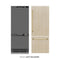 Autograph Edition 30 In. 16.1 Cu. Ft. Panel Ready Built-in Bottom Freezer Refrigerator With Water Dispenser And Ice Maker With Graphite Gray Interior And Polished Gold Accents