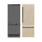 Autograph Edition 30 In. 16.1 Cu. Ft. Panel Ready Built-in Bottom Freezer Refrigerator With Water Dispenser And Ice Maker With Graphite Gray Interior And Matte Black Accents