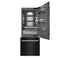 Autograph Edition 30 In. 16.1 Cu. Ft. Built-in Bottom Freezer Refrigerator With Water Dispenser And Ice Maker In Black Stainless Steel With Graphite Gray Interior And Polished Gold Accents