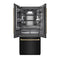 Autograph Edition 36 In. 19.6 Cu. Ft. French Door Built-in Bottom Freezer Refrigerator With Water Dispenser And Ice Maker In Black Stainless Steel With Graphite Gray Interior And Champagne Bronze Accents