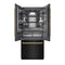 Autograph Edition 36 In. 19.6 Cu. Ft. French Door Built-in Bottom Freezer Refrigerator With Water Dispenser And Ice Maker In Black Stainless Steel With Graphite Gray Interior And Polished Gold Accents