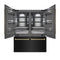 Autograph Edition 60 In. 32.2 Cu. Ft. French Door Built-in Bottom Freezer Refrigerator With Water Dispenser And Ice Maker In Black Stainless Steel With Graphite Gray Interior And Champagne Bronze Accents