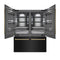 Autograph Edition 60 In. 32.2 Cu. Ft. French Door Built-in Bottom Freezer Refrigerator With Water Dispenser And Ice Maker In Black Stainless Steel With Graphite Gray Interior And Polished Gold Accents