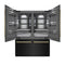 Autograph Edition 60 In. 32.2 Cu. Ft. French Door Built-in Bottom Freezer Refrigerator With Water Dispenser And Ice Maker In Black Stainless Steel With Graphite Gray Interior And Polished Gold Accents