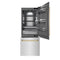 Autograph Edition 30 In. 16.1 Cu. Ft. Built-in Bottom Freezer Refrigerator With Water Dispenser And Ice Maker In Satin Stainless Steel With Graphite Gray Interior And Polished Gold Accents