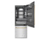 Autograph Edition 30 In. 16.1 Cu. Ft. Built-in Bottom Freezer Refrigerator With Water Dispenser And Ice Maker In Satin Stainless Steel With Graphite Gray Interior And Polished Gold Accents