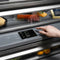 Autograph Edition 30 In. 16.1 Cu. Ft. Built-in Bottom Freezer Refrigerator With Water Dispenser And Ice Maker In Satin Stainless Steel With Graphite Gray Interior And Matte Black Accents