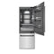Autograph Edition 30 In. 16.1 Cu. Ft. Built-in Bottom Freezer Refrigerator With Water Dispenser And Ice Maker In Satin Stainless Steel With Graphite Gray Interior And Matte Black Accents