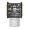 Autograph Edition 36 In. 19.6 Cu. Ft. French Door Built-in Bottom Freezer Refrigerator With Water Dispenser And Ice Maker In Satin Stainless Steel With Graphite Gray Interior And Champagne Bronze Accents