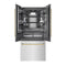 Autograph Edition 36 In. 19.6 Cu. Ft. French Door Built-in Bottom Freezer Refrigerator With Water Dispenser And Ice Maker In Satin Stainless Steel With Graphite Gray Interior And Polished Gold Accents