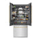 Autograph Edition 36 In. 19.6 Cu. Ft. French Door Built-in Bottom Freezer Refrigerator With Water Dispenser And Ice Maker In Satin Stainless Steel With Graphite Gray Interior And Polished Gold Accents
