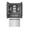 Autograph Edition 36 In. 19.6 Cu. Ft. French Door Built-in Bottom Freezer Refrigerator With Water Dispenser And Ice Maker In Satin Stainless Steel With Graphite Gray Interior And Matte Black Accents