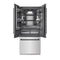 Autograph Edition 36 In. 19.6 Cu. Ft. French Door Built-in Bottom Freezer Refrigerator With Water Dispenser And Ice Maker In Satin Stainless Steel With Graphite Gray Interior And Matte Black Accents