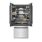 Autograph Edition 36 In. 19.6 Cu. Ft. French Door Built-in Bottom Freezer Refrigerator With Water Dispenser And Ice Maker In Satin Stainless Steel With Graphite Gray Interior And Matte Black Accents
