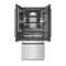 Autograph Edition 36 In. 19.6 Cu. Ft. French Door Built-in Bottom Freezer Refrigerator With Water Dispenser And Ice Maker In Satin Stainless Steel With Graphite Gray Interior And Matte Black Accents