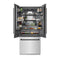 Autograph Edition 36 In. 19.6 Cu. Ft. French Door Built-in Bottom Freezer Refrigerator With Water Dispenser And Ice Maker In Satin Stainless Steel With Graphite Gray Interior And Matte Black Accents