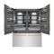 Autograph Edition 60 In. 32.2 Cu. Ft. French Door Built-in Bottom Freezer Refrigerator With Water Dispenser And Ice Maker In Satin Stainless Steel With Graphite Gray Interior And Champagne Bronze Accents