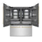 Autograph Edition 60 In. 32.2 Cu. Ft. French Door Built-in Bottom Freezer Refrigerator With Water Dispenser And Ice Maker In Satin Stainless Steel With Graphite Gray Interior And Champagne Bronze Accents