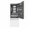 Autograph Edition 30 In. 16.1 Cu. Ft. Built-in Bottom Freezer Refrigerator With Water Dispenser And Ice Maker In White Matte With Graphite Gray Interior And Champagne Bronze Accents