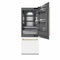 Autograph Edition 30 In. 16.1 Cu. Ft. Built-in Bottom Freezer Refrigerator With Water Dispenser And Ice Maker In White Matte With Graphite Gray Interior And Champagne Bronze Accents