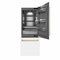 Autograph Edition 30 In. 16.1 Cu. Ft. Built-in Bottom Freezer Refrigerator With Water Dispenser And Ice Maker In White Matte With Graphite Gray Interior And Champagne Bronze Accents