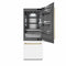 Autograph Edition 30 In. 16.1 Cu. Ft. Built-in Bottom Freezer Refrigerator With Water Dispenser And Ice Maker In White Matte With Graphite Gray Interior And Champagne Bronze Accents