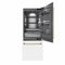 Autograph Edition 30 In. 16.1 Cu. Ft. Built-in Bottom Freezer Refrigerator With Water Dispenser And Ice Maker In White Matte With Graphite Gray Interior And Polished Gold Accents