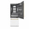 Autograph Edition 30 In. 16.1 Cu. Ft. Built-in Bottom Freezer Refrigerator With Water Dispenser And Ice Maker In White Matte With Graphite Gray Interior And Polished Gold Accents