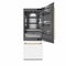 Autograph Edition 30 In. 16.1 Cu. Ft. Built-in Bottom Freezer Refrigerator With Water Dispenser And Ice Maker In White Matte With Graphite Gray Interior And Polished Gold Accents