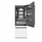 Autograph Edition 30 In. 16.1 Cu. Ft. Built-in Bottom Freezer Refrigerator With Water Dispenser And Ice Maker In White Matte With Graphite Gray Interior And Matte Black Accents