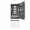 Autograph Edition 30 In. 16.1 Cu. Ft. Built-in Bottom Freezer Refrigerator With Water Dispenser And Ice Maker In White Matte With Graphite Gray Interior And Matte Black Accents