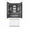 Autograph Edition 36 In. 19.6 Cu. Ft. French Door Built-in Bottom Freezer Refrigerator With Water Dispenser And Ice Maker In White Matte With Graphite Gray Interior And Champagne Bronze Accents