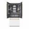 Autograph Edition 36 In. 19.6 Cu. Ft. French Door Built-in Bottom Freezer Refrigerator With Water Dispenser And Ice Maker In White Matte With Graphite Gray Interior And Polished Gold Accents