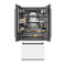 Autograph Edition 36 In. 19.6 Cu. Ft. French Door Built-in Bottom Freezer Refrigerator With Water Dispenser And Ice Maker In White Matte With Graphite Gray Interior And Matte Black Accents