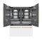 Autograph Edition 60 In. 32.2 Cu. Ft. French Door Built-in Bottom Freezer Refrigerator With Water Dispenser And Ice Maker In White Matte With Graphite Gray Interior And Champagne Bronze Accents