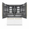 Autograph Edition 60 In. 32.2 Cu. Ft. French Door Built-in Bottom Freezer Refrigerator With Water Dispenser And Ice Maker In White Matte With Graphite Gray Interior And Champagne Bronze Accents