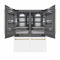 Autograph Edition 60 In. 32.2 Cu. Ft. French Door Built-in Bottom Freezer Refrigerator With Water Dispenser And Ice Maker In White Matte With Graphite Gray Interior And Champagne Bronze Accents