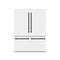 Autograph Edition 60 In. 32.2 Cu. Ft. French Door Built-in Bottom Freezer Refrigerator With Water Dispenser And Ice Maker In White Matte With Graphite Gray Interior And Matte Black Accents