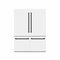 Autograph Edition 60 In. 32.2 Cu. Ft. French Door Built-in Bottom Freezer Refrigerator With Water Dispenser And Ice Maker In White Matte With Graphite Gray Interior And Matte Black Accents