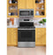 Ge® Energy Star® 30" Free-standing Electric Convection Range With No Preheat Air Fry And Easywash™ Oven Tray