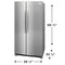 26 Cu. Ft. 36" Standard-Depth Side-by-Side Refrigerator