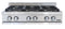 36″ Rangetop 6 Burners LP
