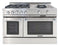 48″ Grand Chef Range 4 Sealed Burners / Sealed Power Wok LP