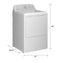 Ge® 6.2 Cu. Ft. Capacity electric Dryer With Up To 120 Ft. Venting And Shallow Depth