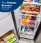 23.5 Cu. Ft. Counter-Depth Side-By-Side Refrigerator with LED Light Walls and Extra Tall Dispenser