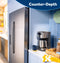 23.5 Cu. Ft. Counter-Depth Side-By-Side Refrigerator with LED Light Walls and Extra Tall Dispenser