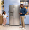 23.5 Cu. Ft. Counter-Depth Side-By-Side Refrigerator with LED Light Walls and Extra Tall Dispenser
